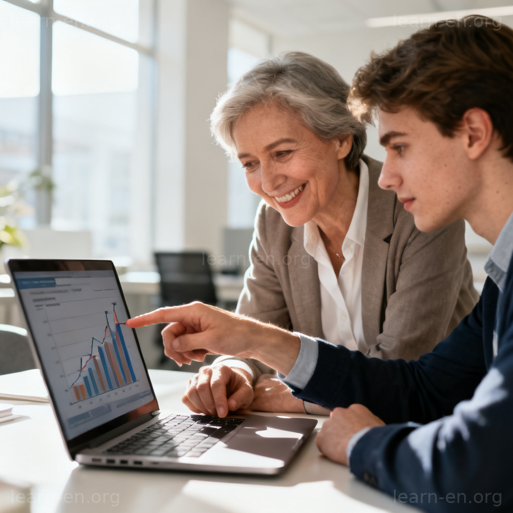 Invaluable meaning illustrated by a mentor sharing essential knowledge with a colleague in an office.