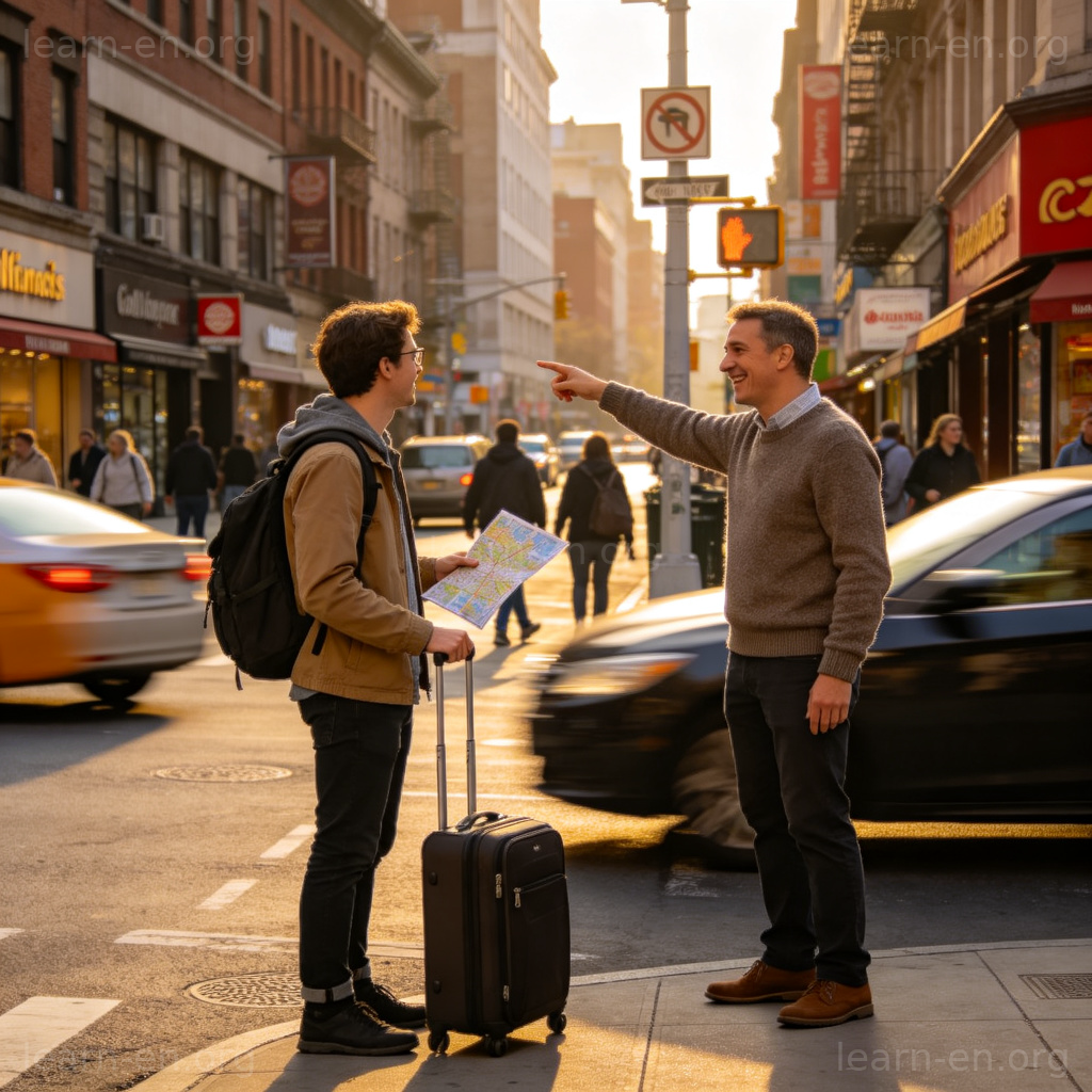 Is there a taxi nearby 图解：旅行者在街头询问出租车