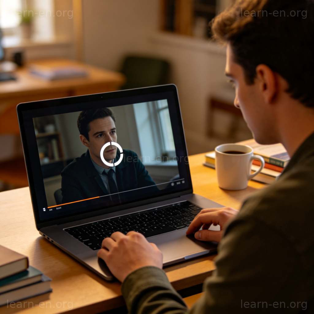 It's buffering 图解：笔记本电脑屏幕视频卡顿，显示缓冲加载圆圈