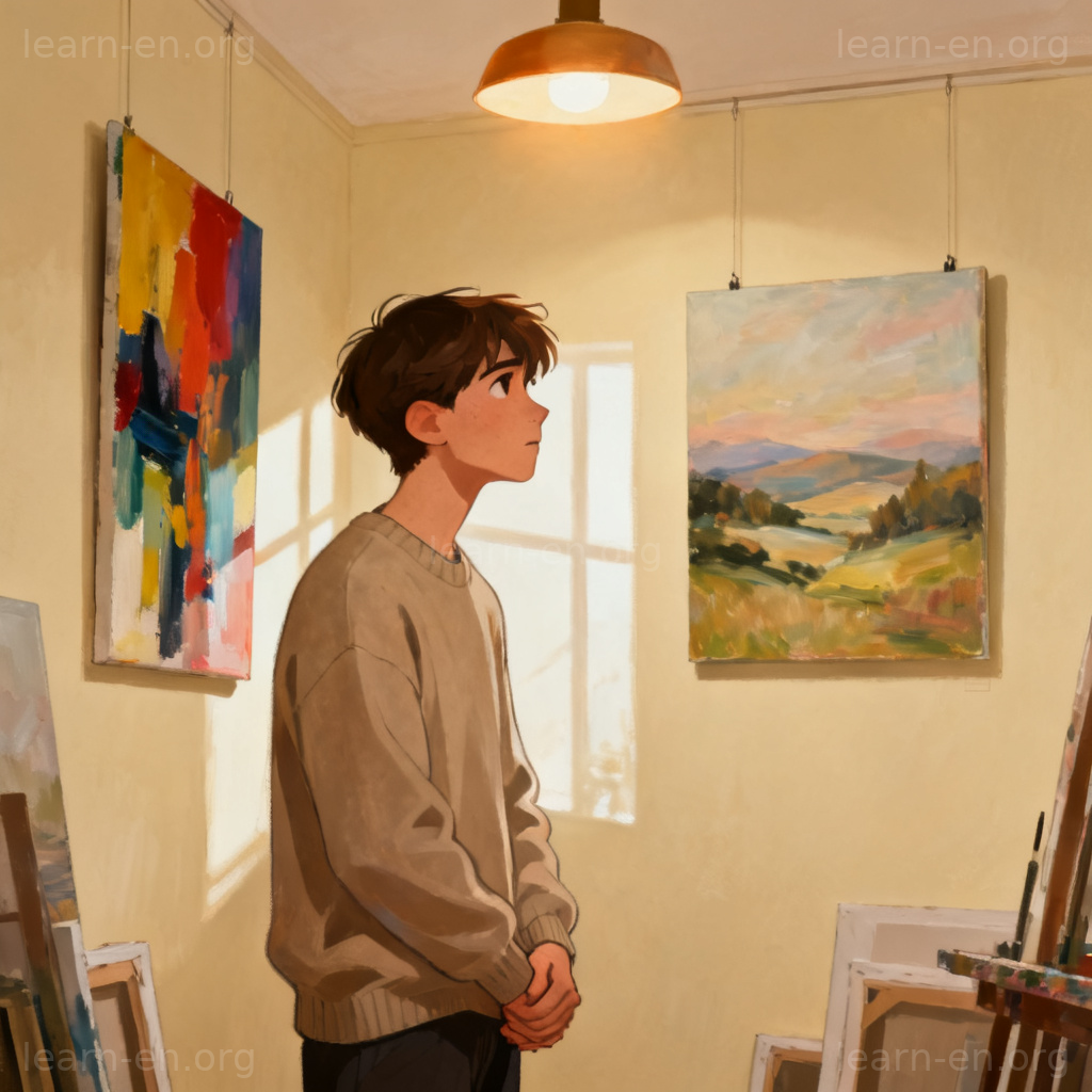 Judge forming an opinion between two options illustration