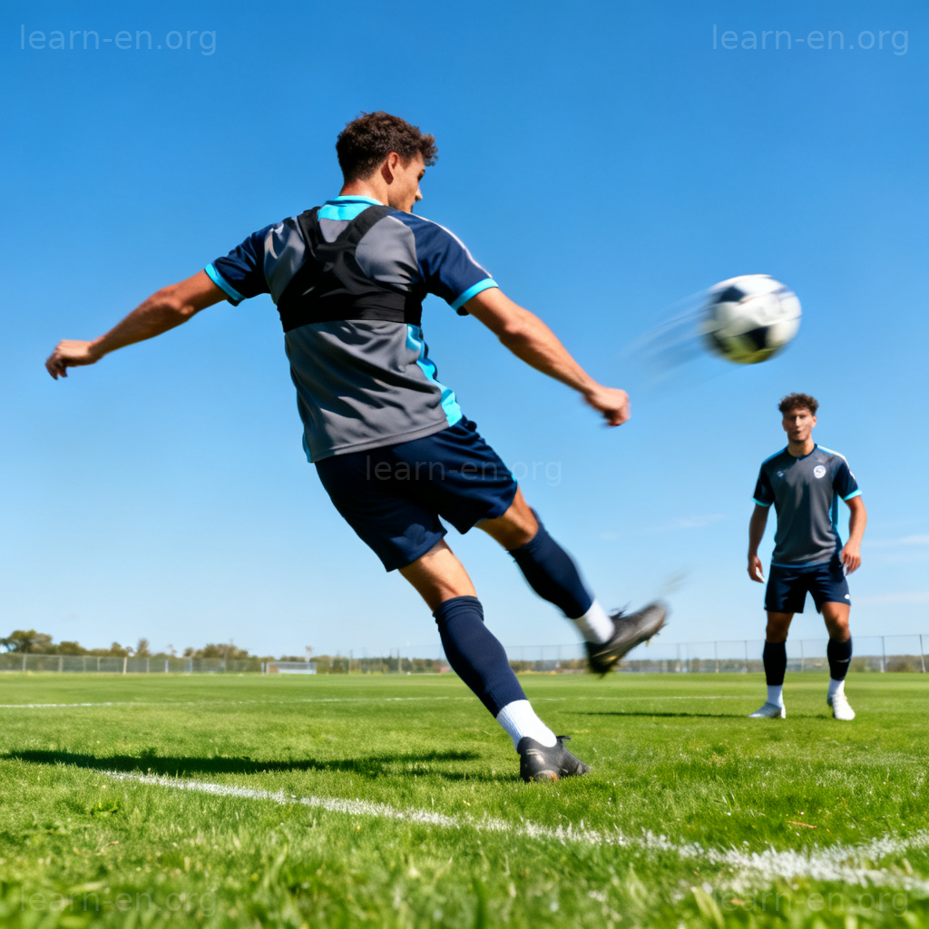 Lateral meaning illustrated by a football player making a sharp sideways pass to a teammate.