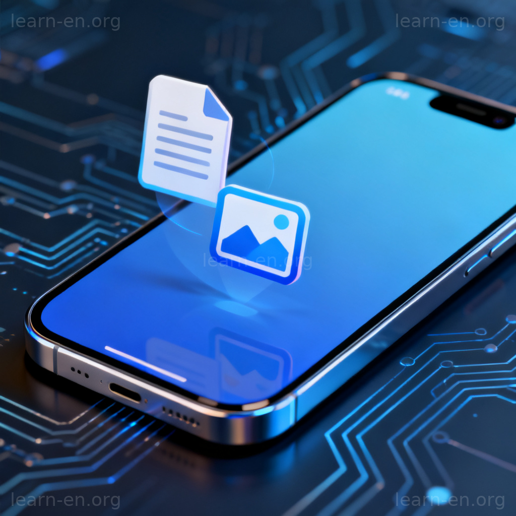 Migrate data transfer visualized as files moving between smartphone icons.