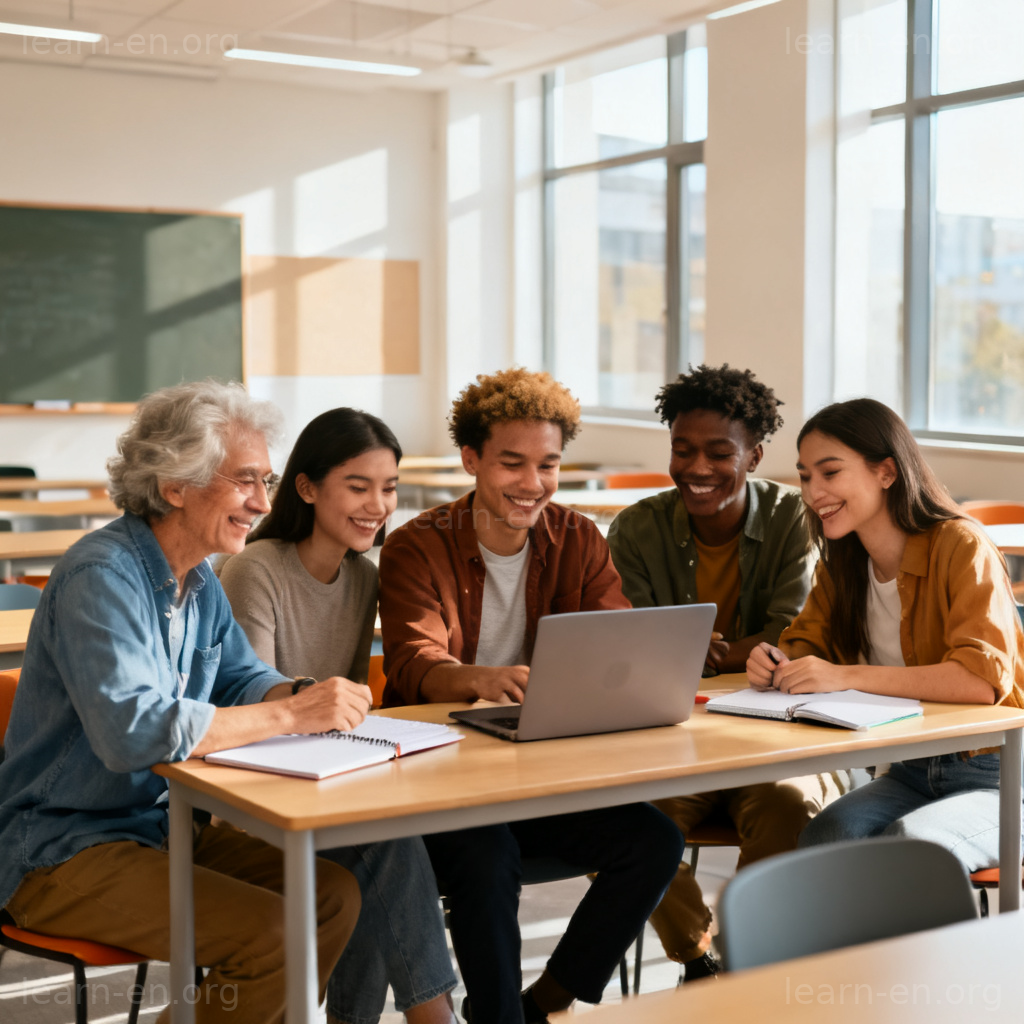 Mixture of people: diverse group collaborating in a modern workspace.