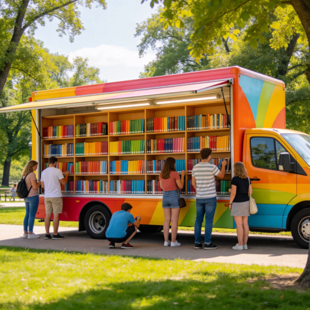 mobile 流动含义示例：流动图书馆服务场景