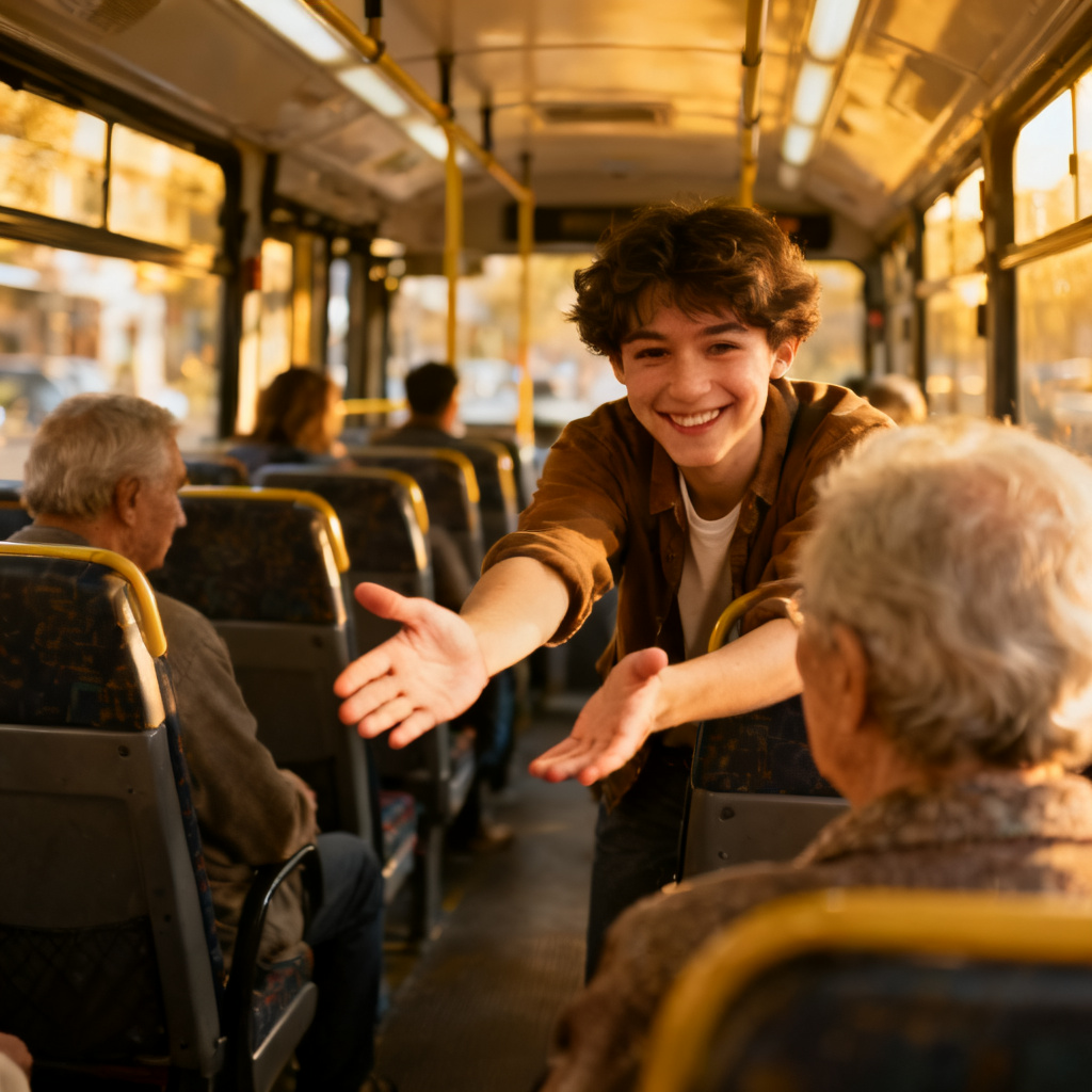 offered the seat 图片