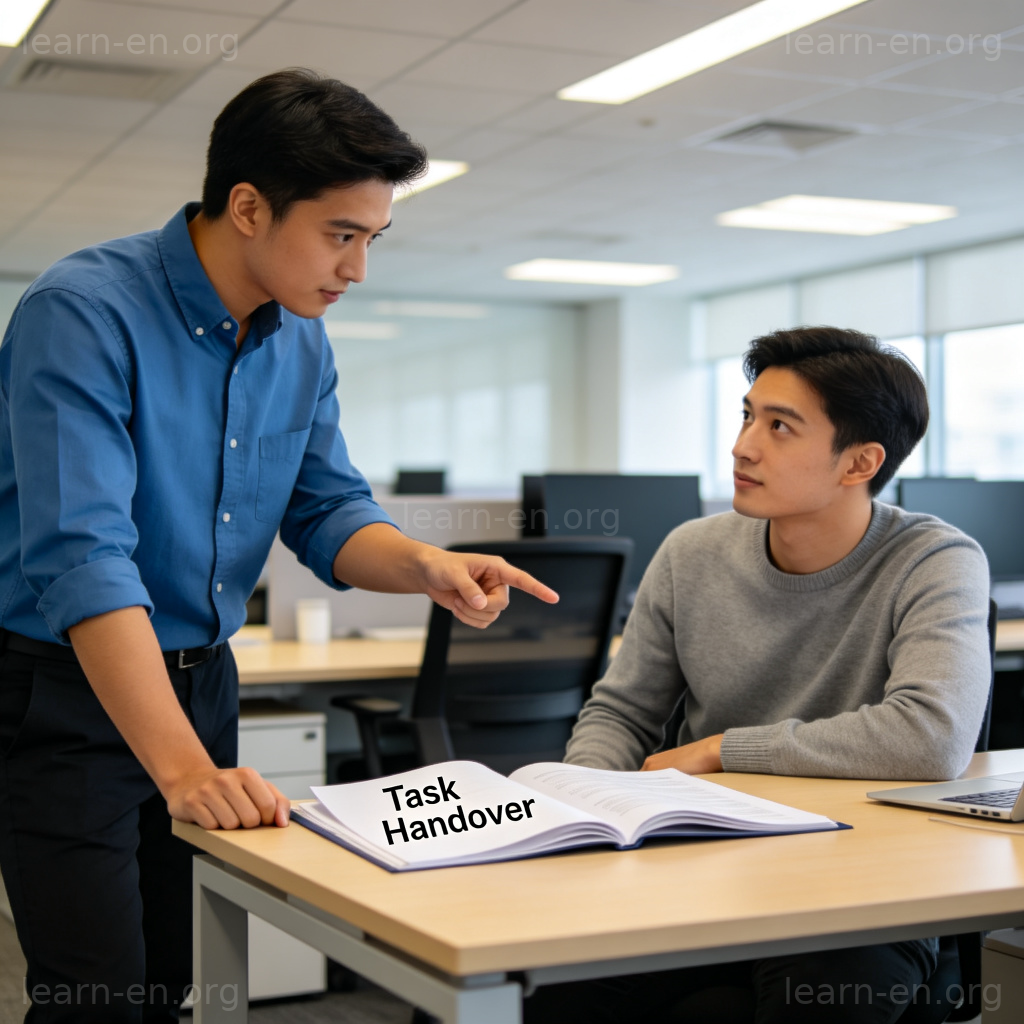 Pass the ball : employé refilant une tâche à un collègue