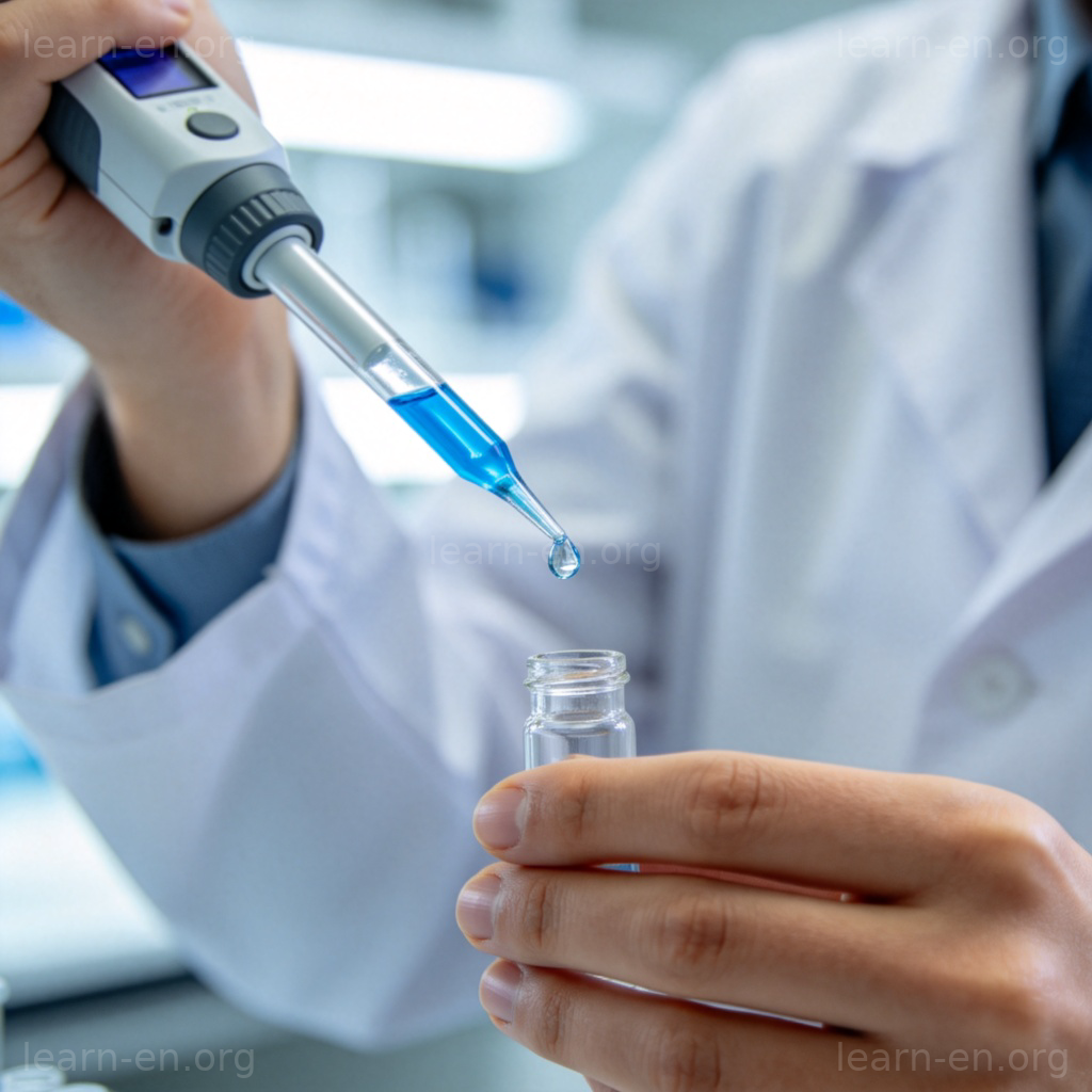 precisely 精确含义图解：实验室精准滴液操作场景