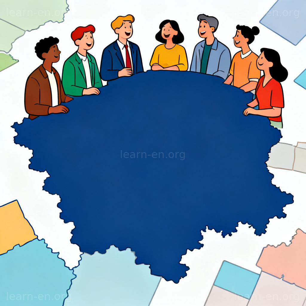 Région majoritaire sur une carte