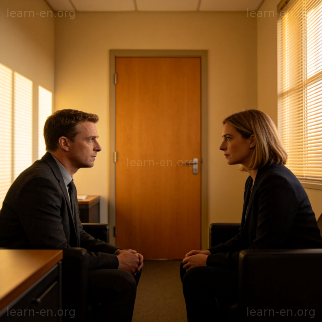 Private Room 场景：办公室内私密谈话空间