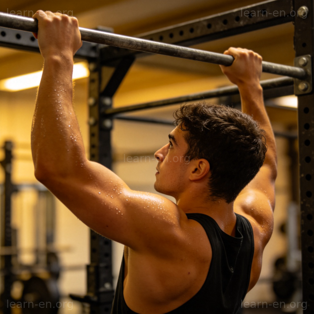 Pull-up 引体向上动作图解：从悬垂到下巴过杠