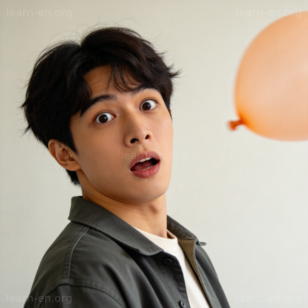 react 反应含义图解：人物对突发声响的转头反应