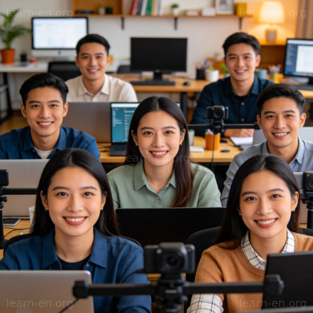 Remote collaboration 远程协作图解：多元团队视频会议场景