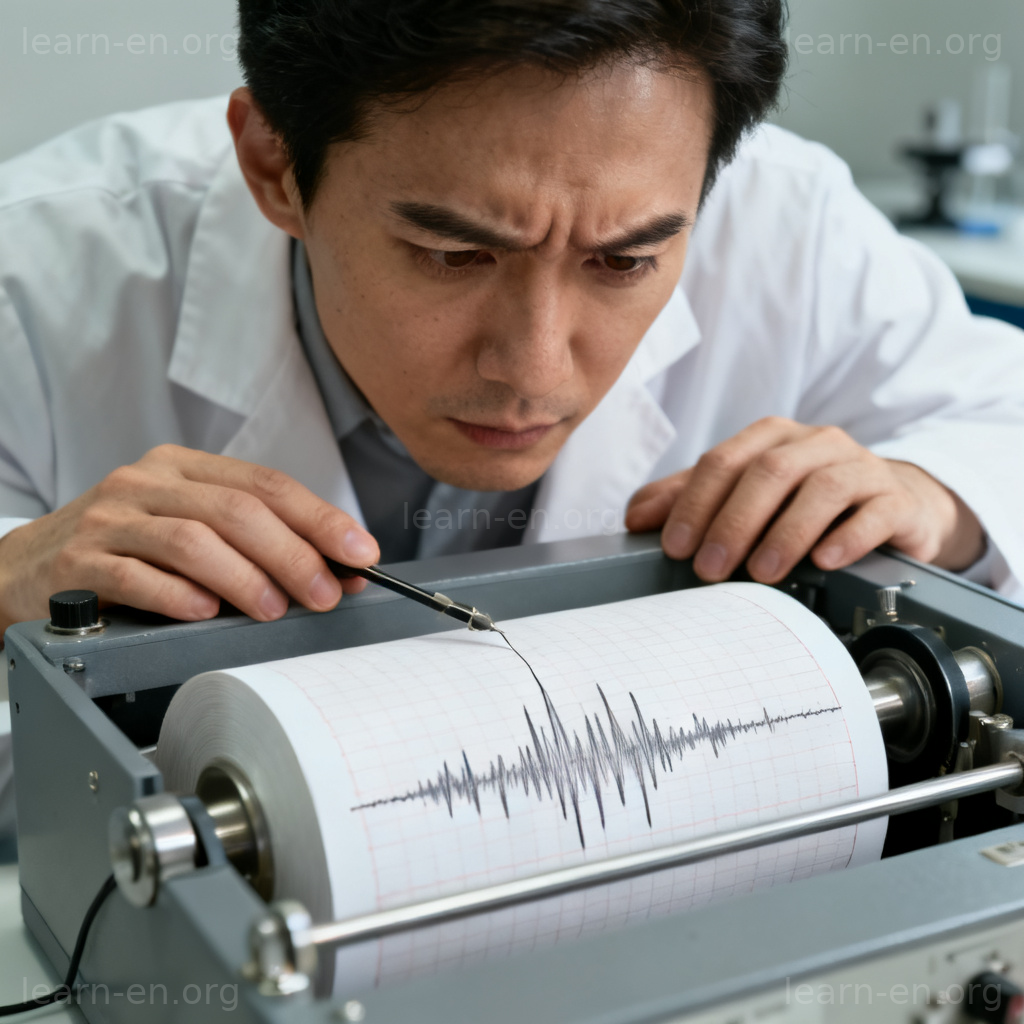 Repercussion seismograph recording long-lasting aftereffects