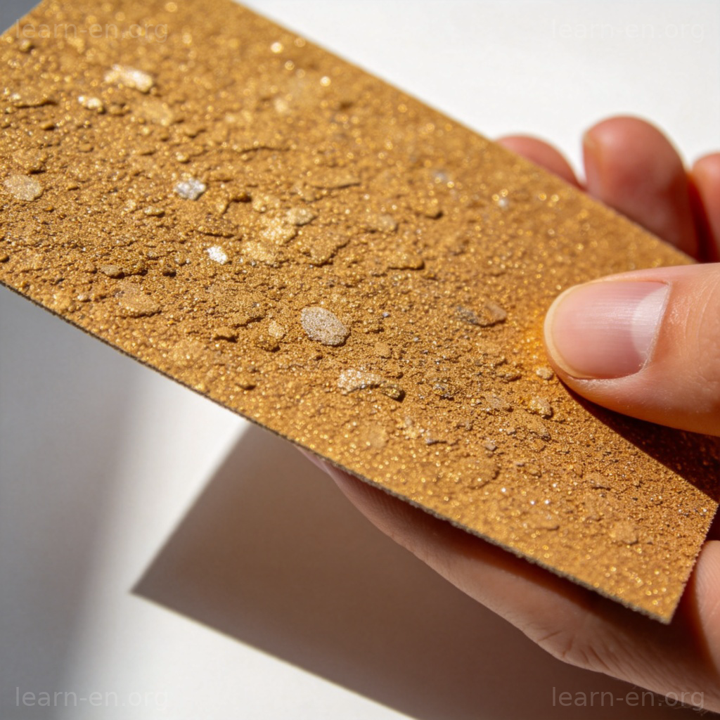 rough 含义图解：粗糙的树皮或砂纸表面纹理特写