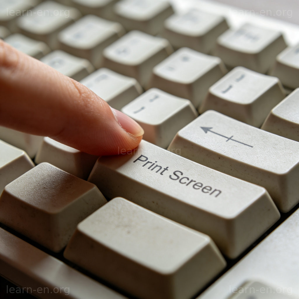 Screenshot 动作图解：电脑键盘截屏按键操作