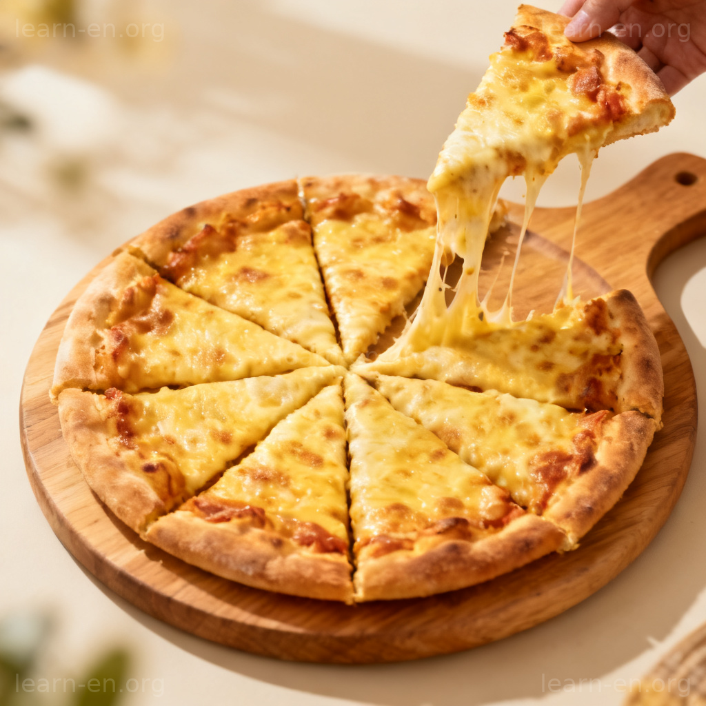 Geometric sector concept shown as a slice being lifted from a whole pizza.