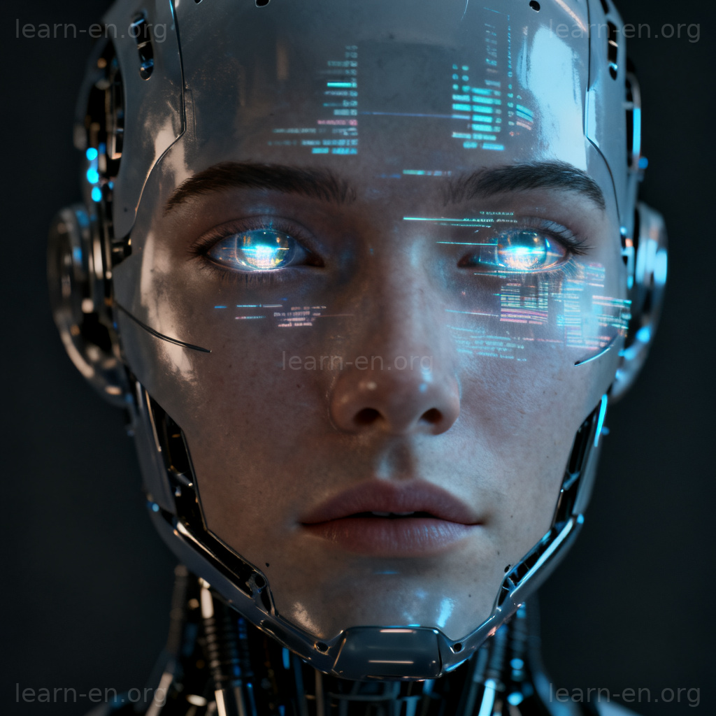 sentient 图解：仿生机器人沉思，象征高级意识与自我思考
