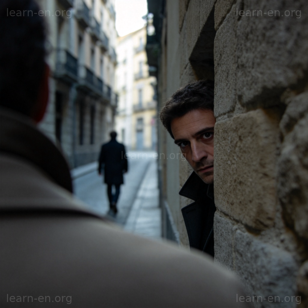 shadow 尾随图解：第一人称视角秘密观察他人的场景