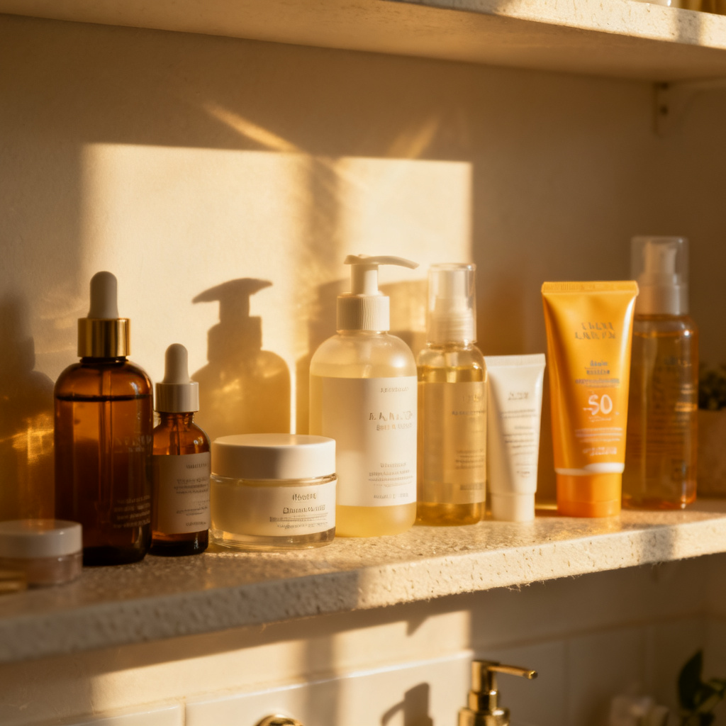 skincare products 图片