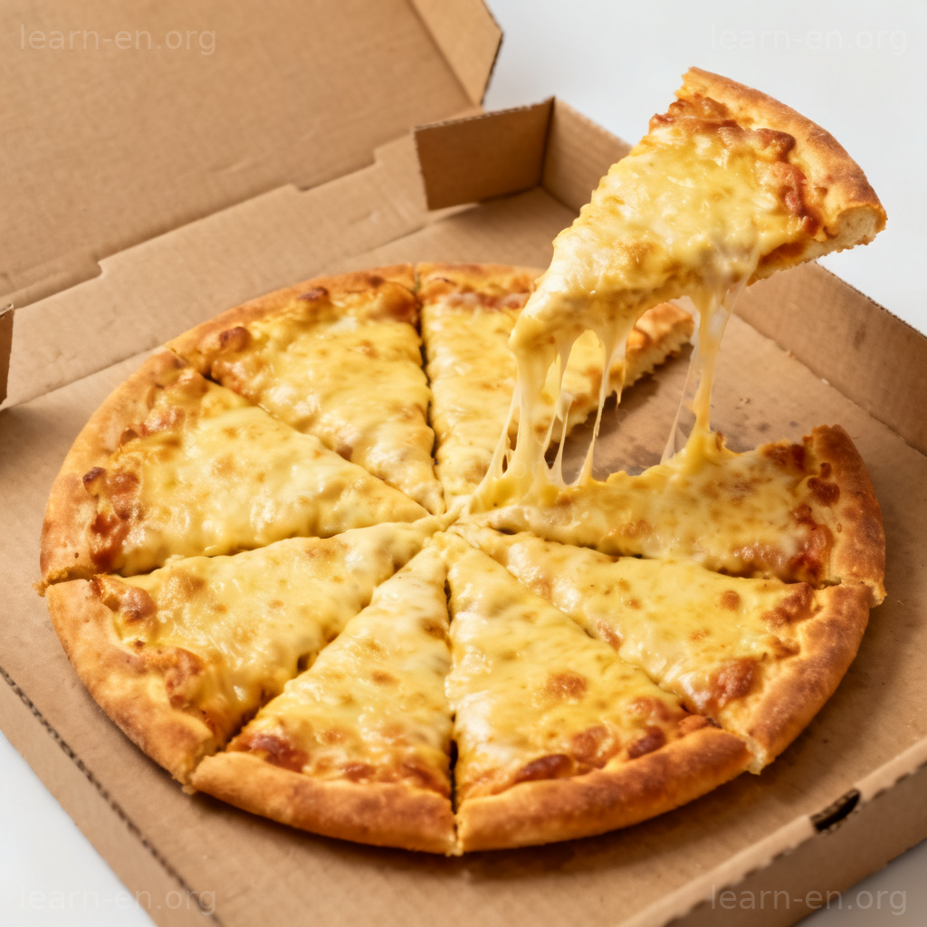 Diagram of a pizza divided into slices, representing a share or portion of a whole resource.