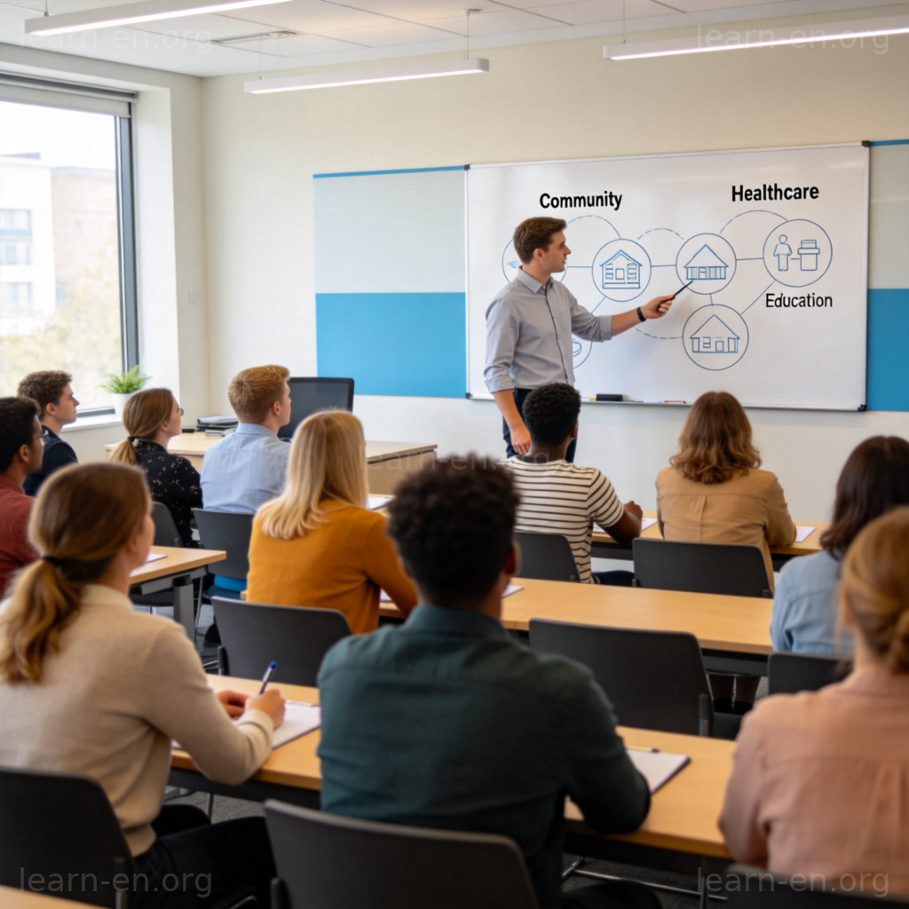 Social structure discussion in a classroom