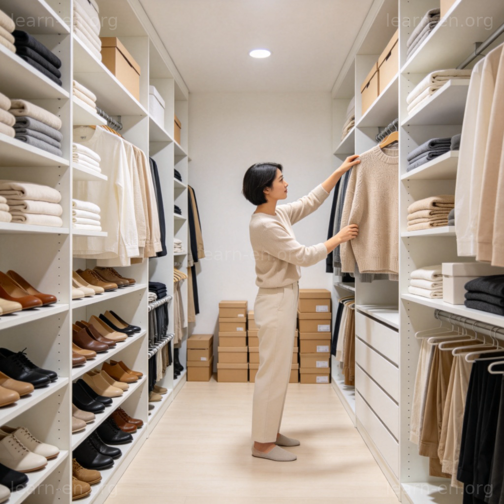 storage 存储空间图解：整洁步入式衣帽间展示