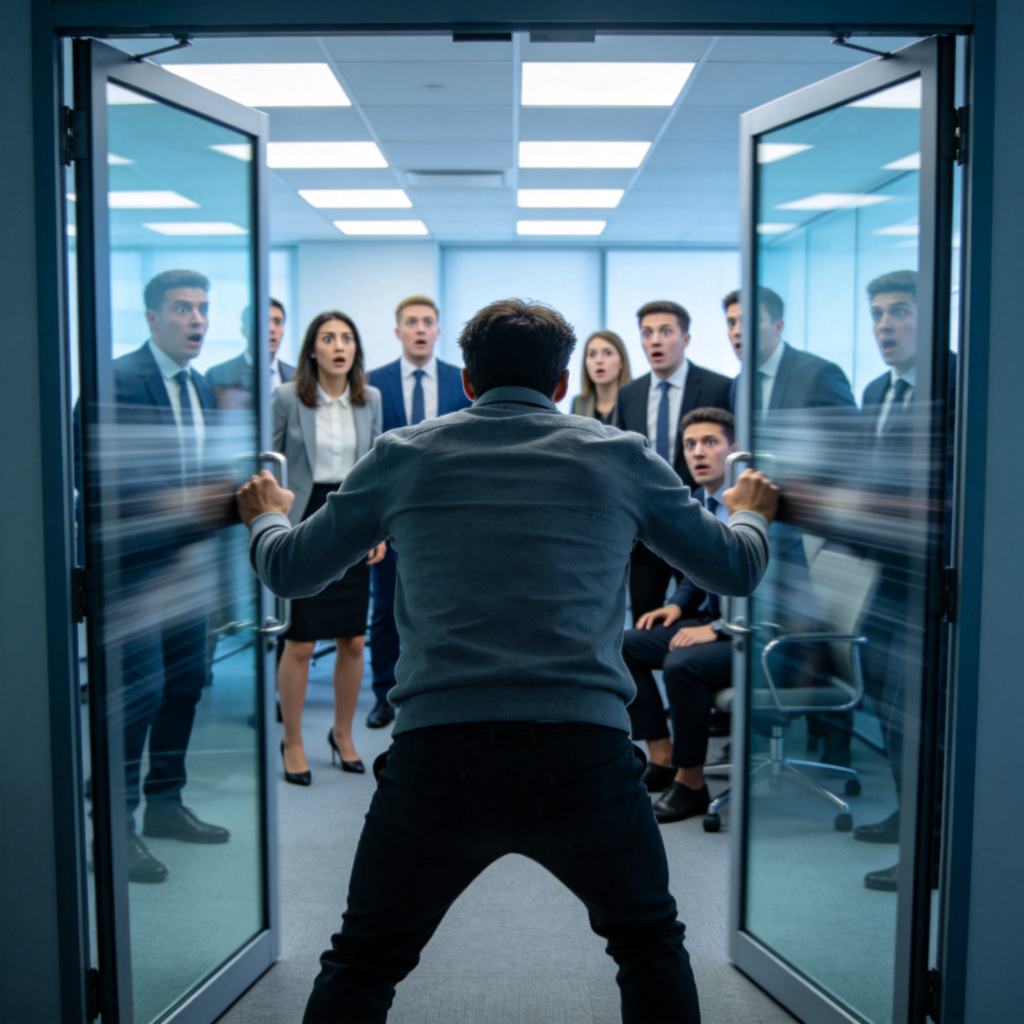 storm 暴怒行动图解：愤怒冲出办公室的人