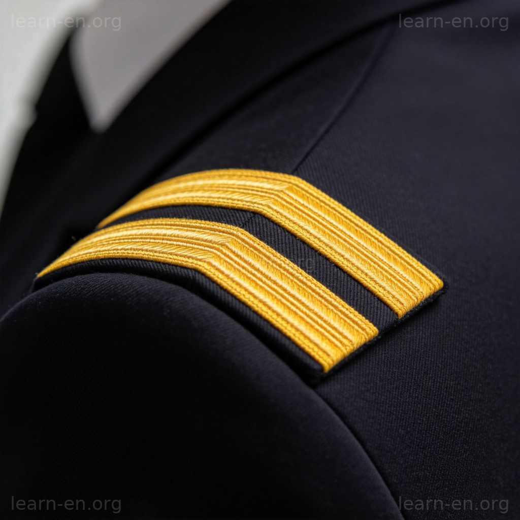 stripe galon chevron sur uniforme militaire grade