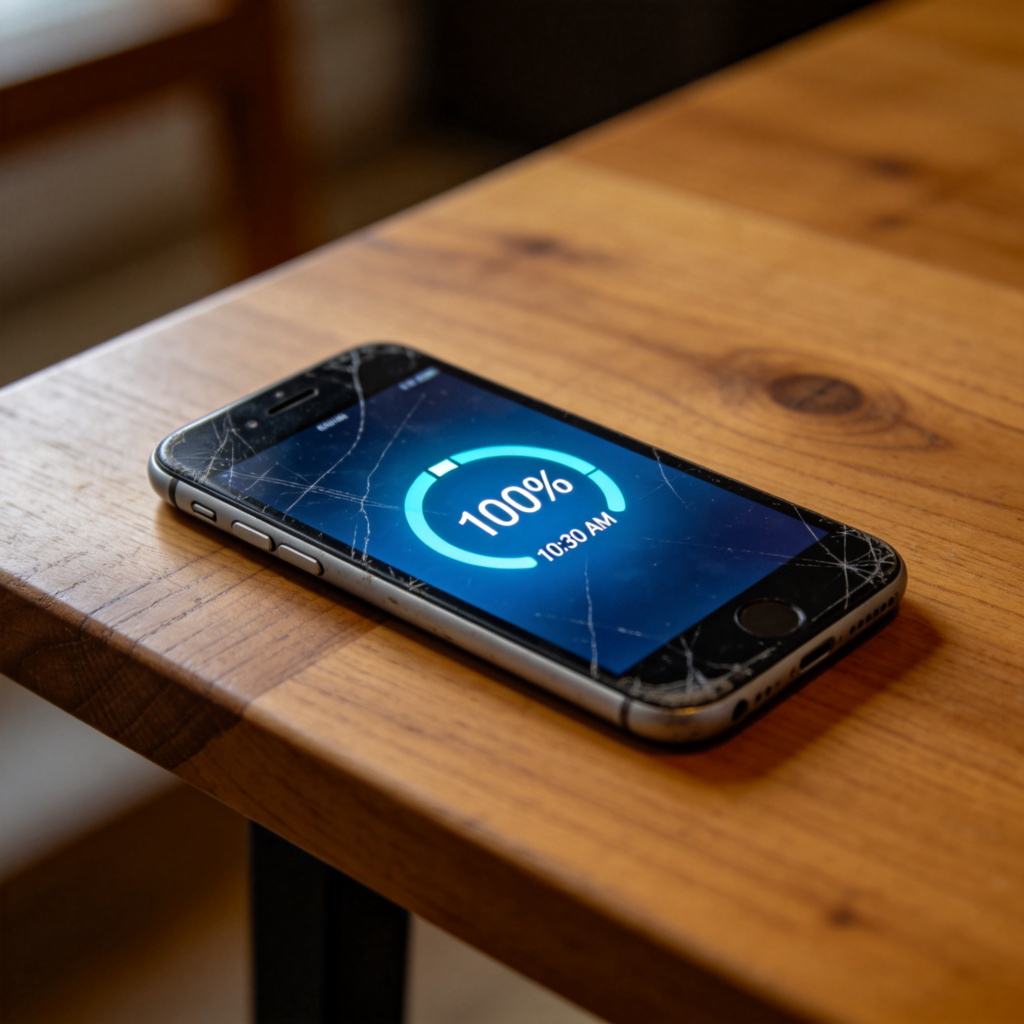 surprisingly 意外地含义图解：老旧手机电量充足场景