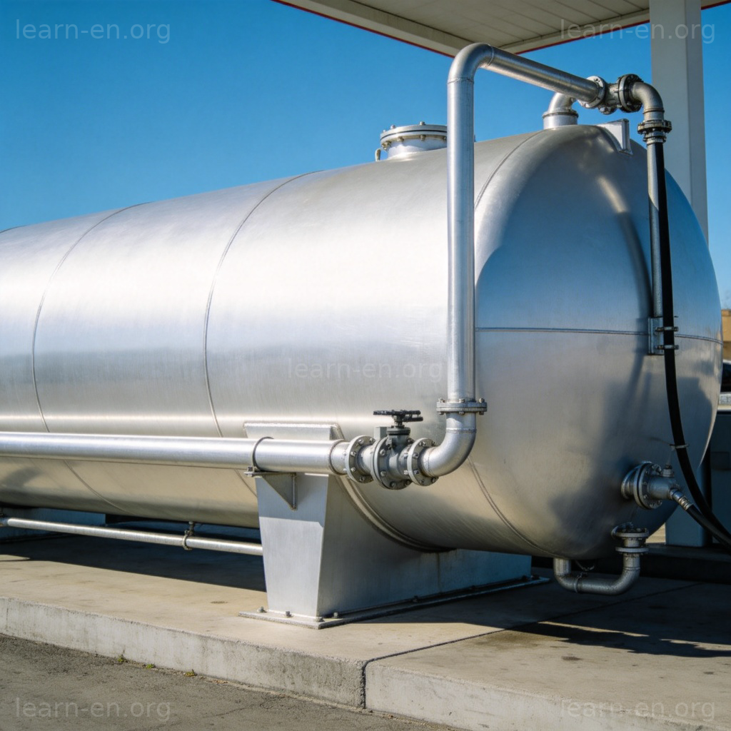tank 水箱图解：家庭鱼缸或储水容器的场景