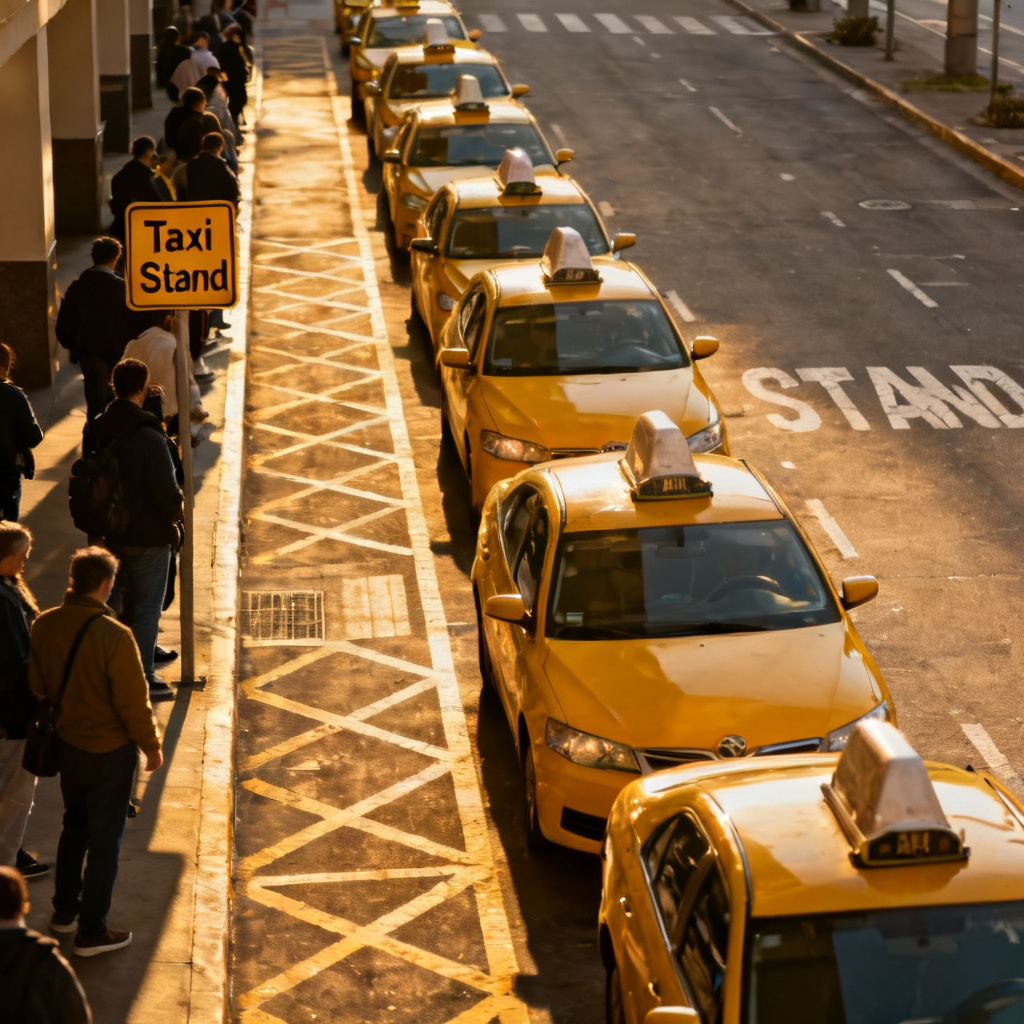 taxi stand 图片