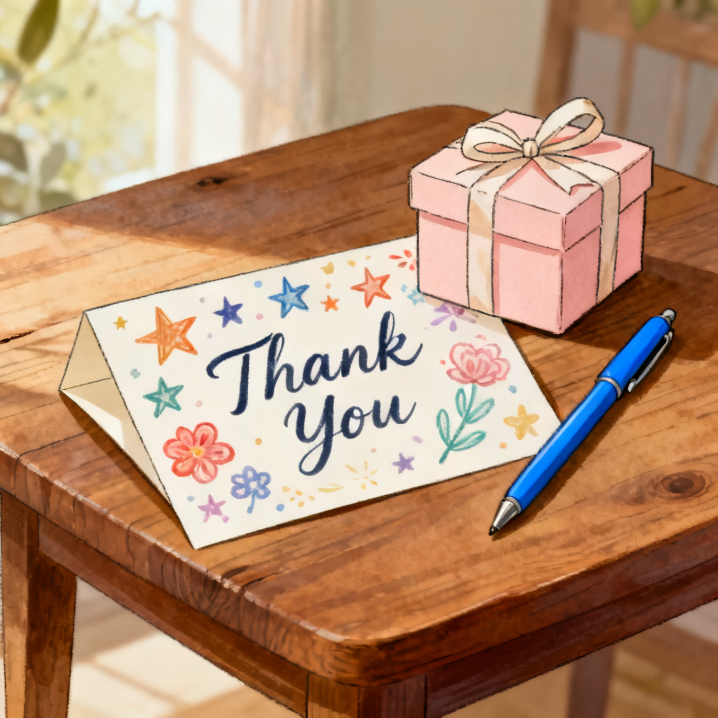 thank you note 图片