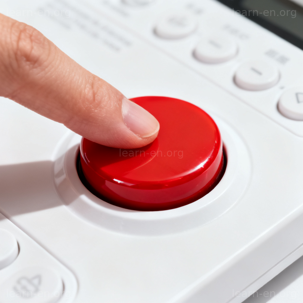 Trigger definition: finger pressing a button to activate a system