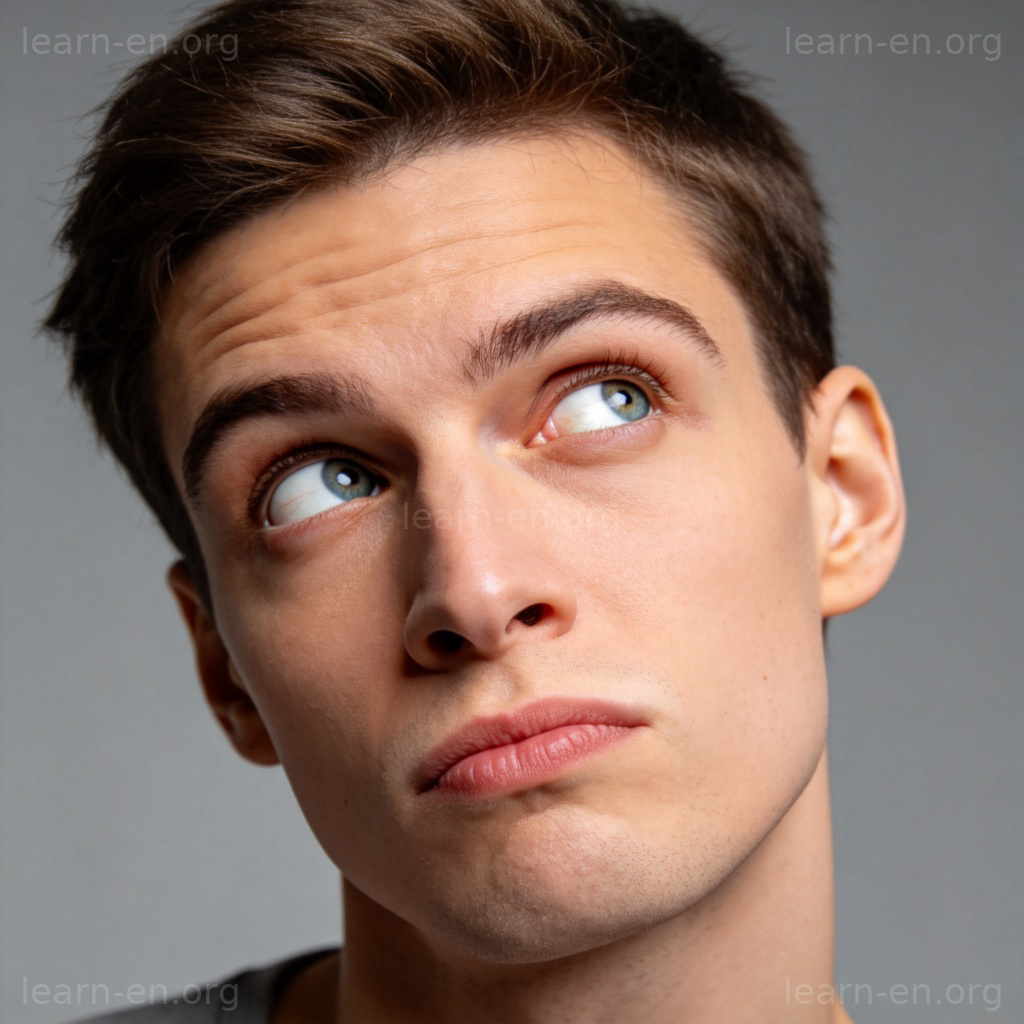 unlikely 场景图解：表情怀疑，表示故事不像是真的