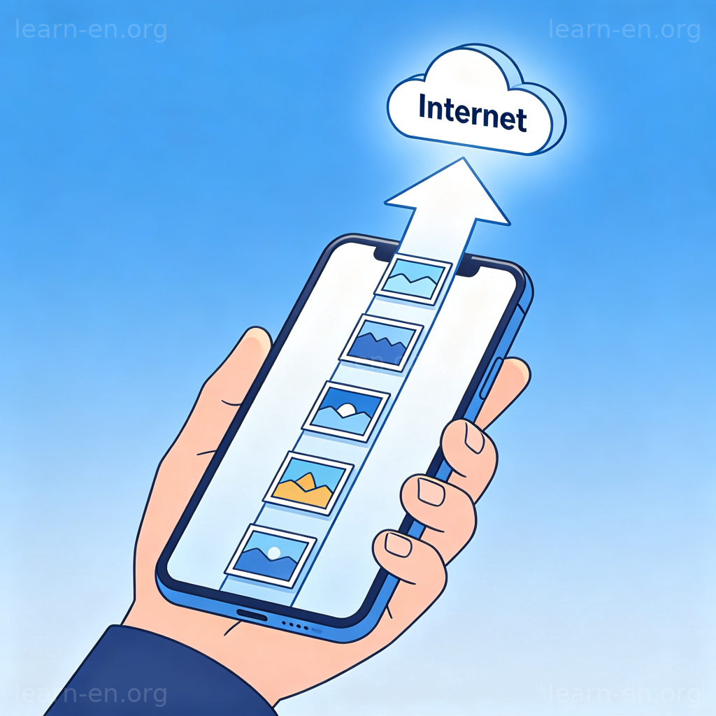 Téléverser des photos depuis un téléphone vers un cloud Internet