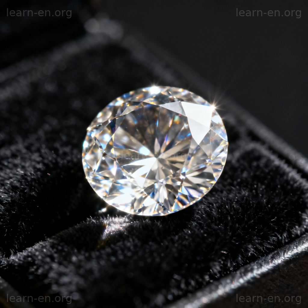 Valuable as high financial worth shown by a sparkling diamond on black velvet.
