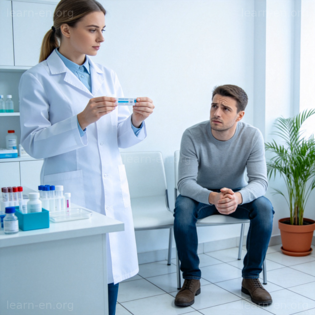 Test de dépistage viral en clinique - personne en blouse blanche