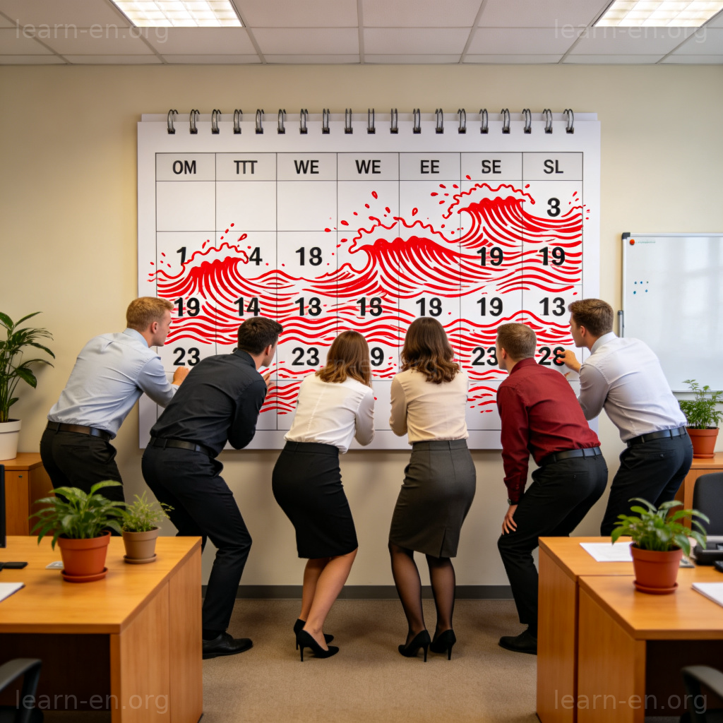 We're approaching the rapids 比喻用法图解：团队面对困难时期