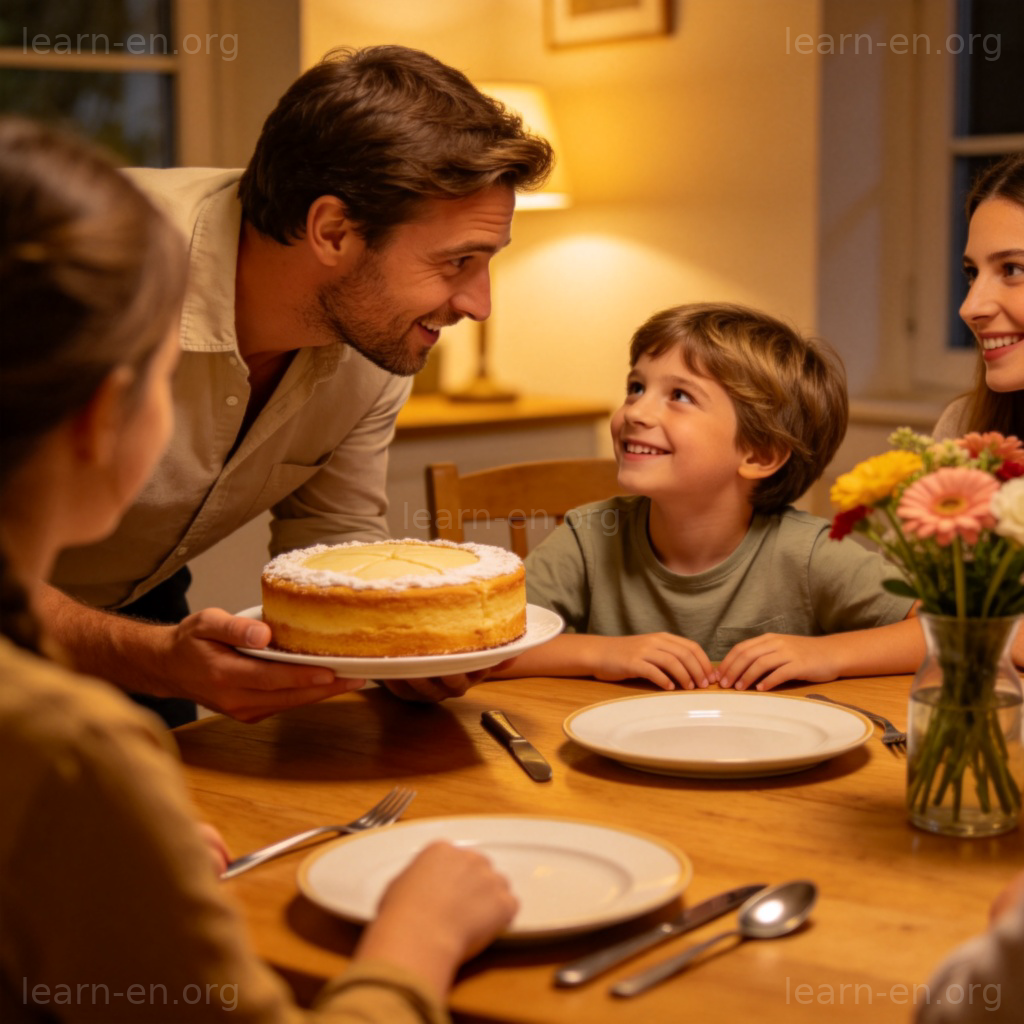 What's your size 引申义图解：询问食物份量的家庭场景