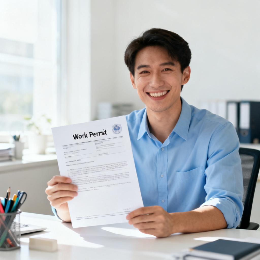 work permit 图片